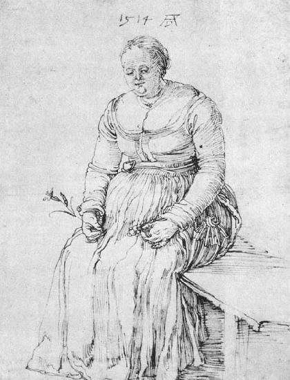 Albrecht Durer Seated Woman oil painting picture